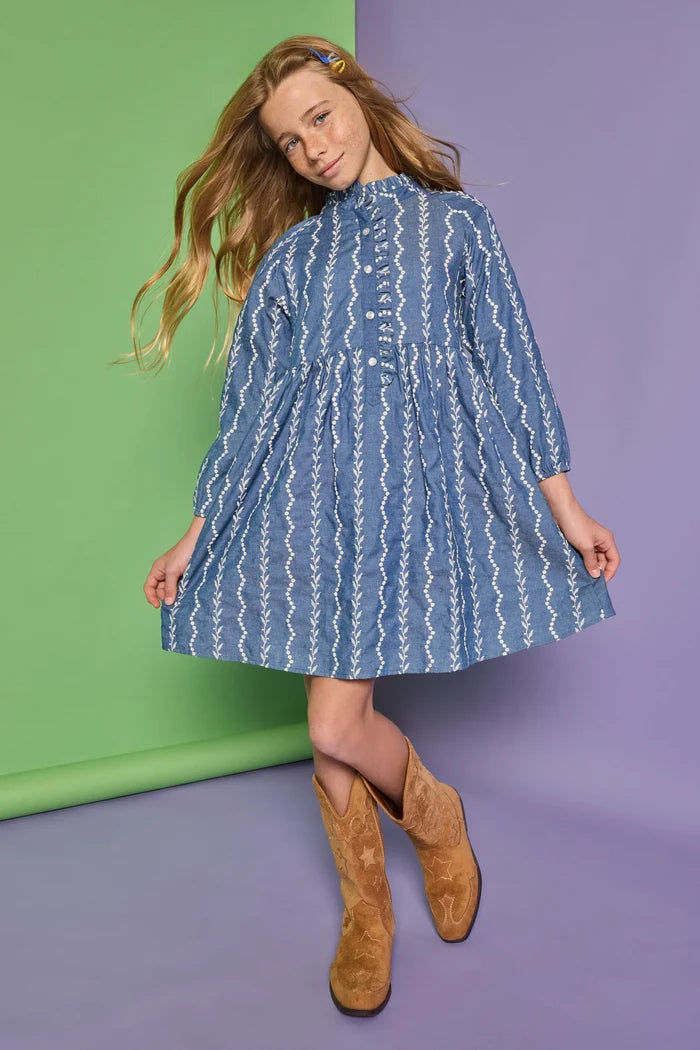 Chamonix Chambray Embroidery Amelia Dress