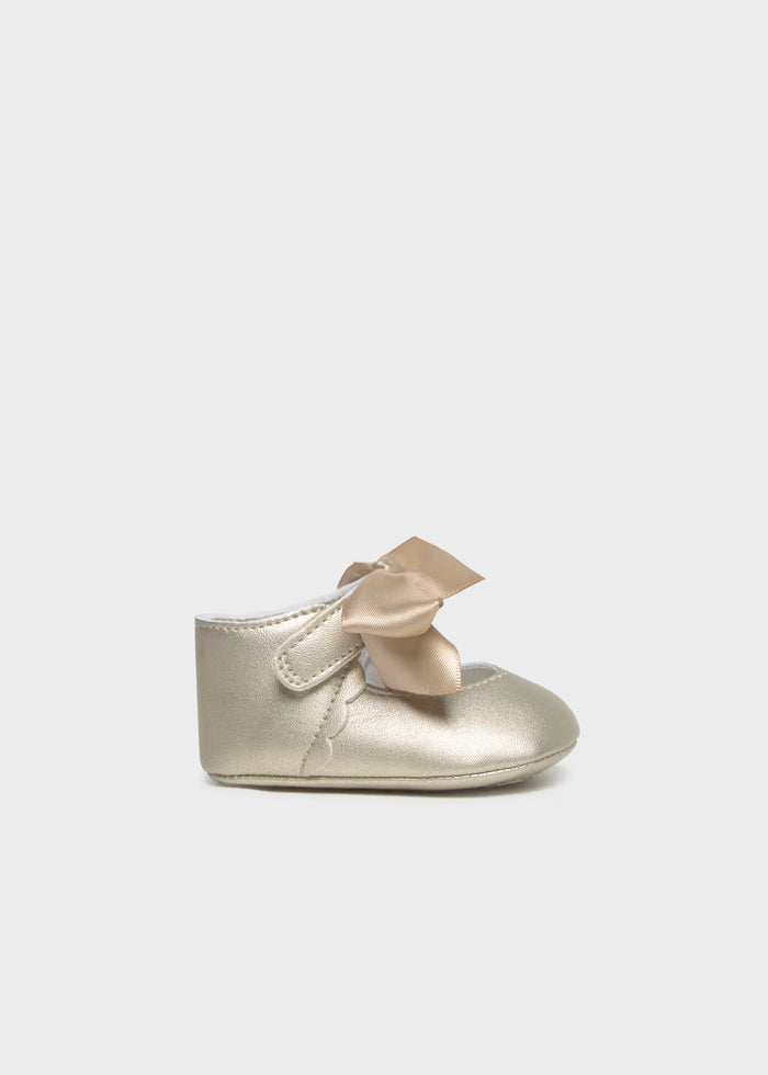 Champagne Mary Jane Bow Shoes