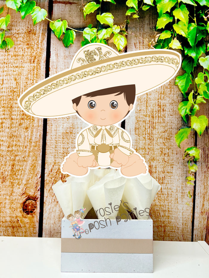 Charro Baby Birthday or Baby Shower Theme Centerpiece Individual