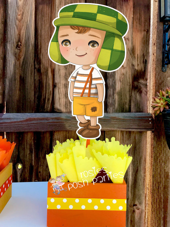Chavo del ocho 8 birthday party theme centerpiece decoration