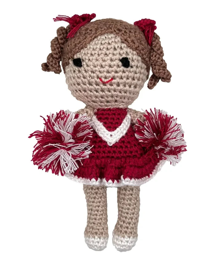 Cheerleader Bamboo Crochet Rattles