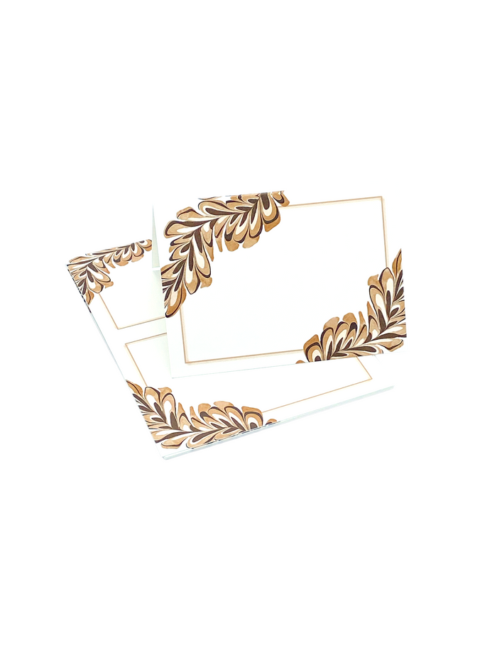 Chestnut Feather Place Card Pack