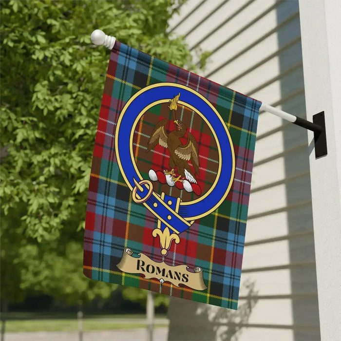 Tartan Patterned Romans Banner Decorative Flag