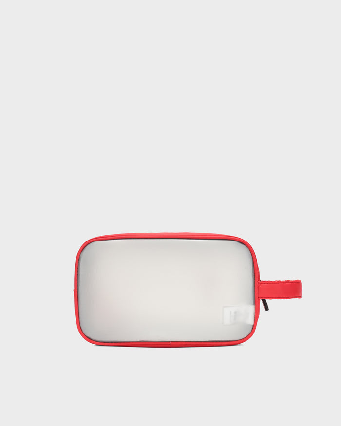 Clarity Toiletry Bag in Red