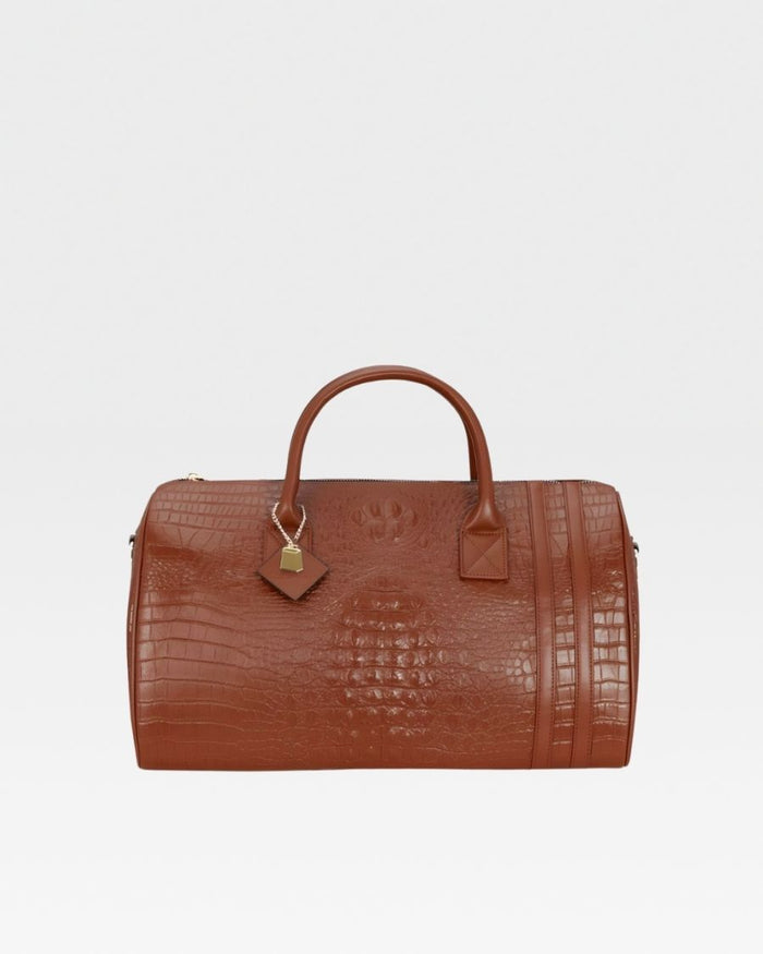 Classic Overnight Travel Set in Caramel