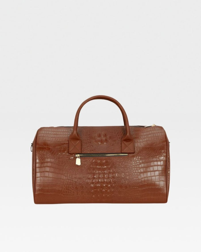 Classic Overnight Travel Set in Caramel