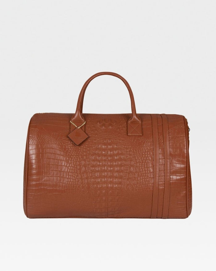 Classic Overnight Travel Set in Caramel