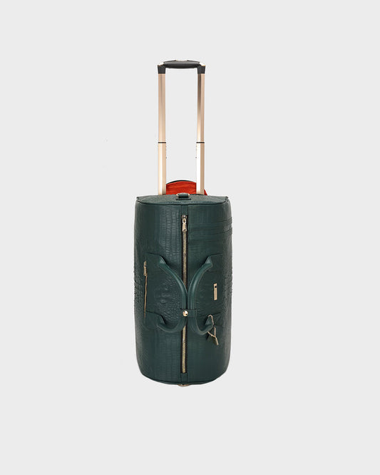 Classic Traveler Rolling Duffle in Emerald Green