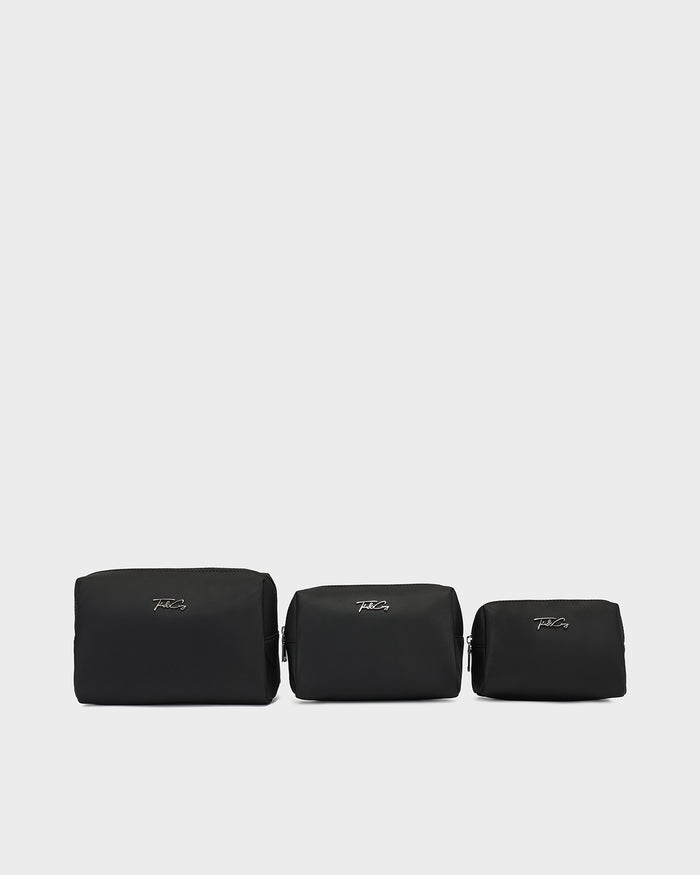 Cloud Toiletry Bag Set in Onyx Black