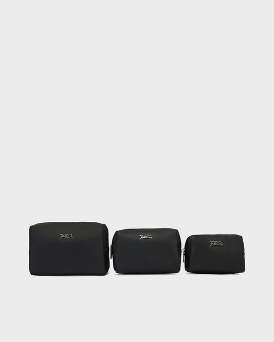 Cloud Toiletry Bag Set in Onyx Black