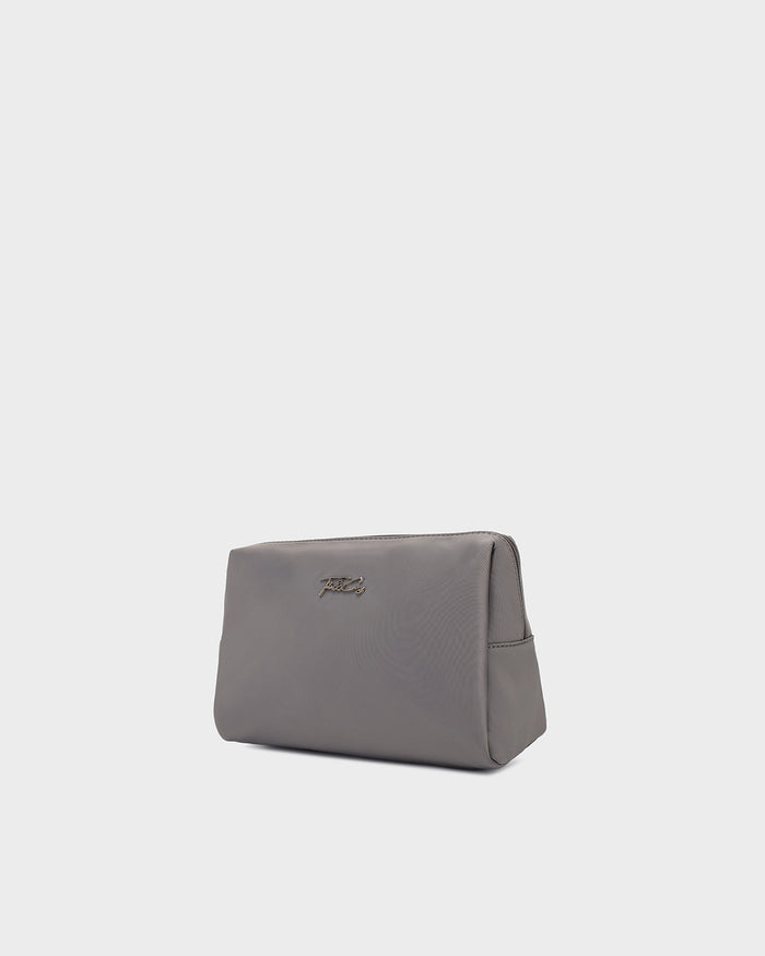 Cloud Toiletry Bag Set in Platinum Silver