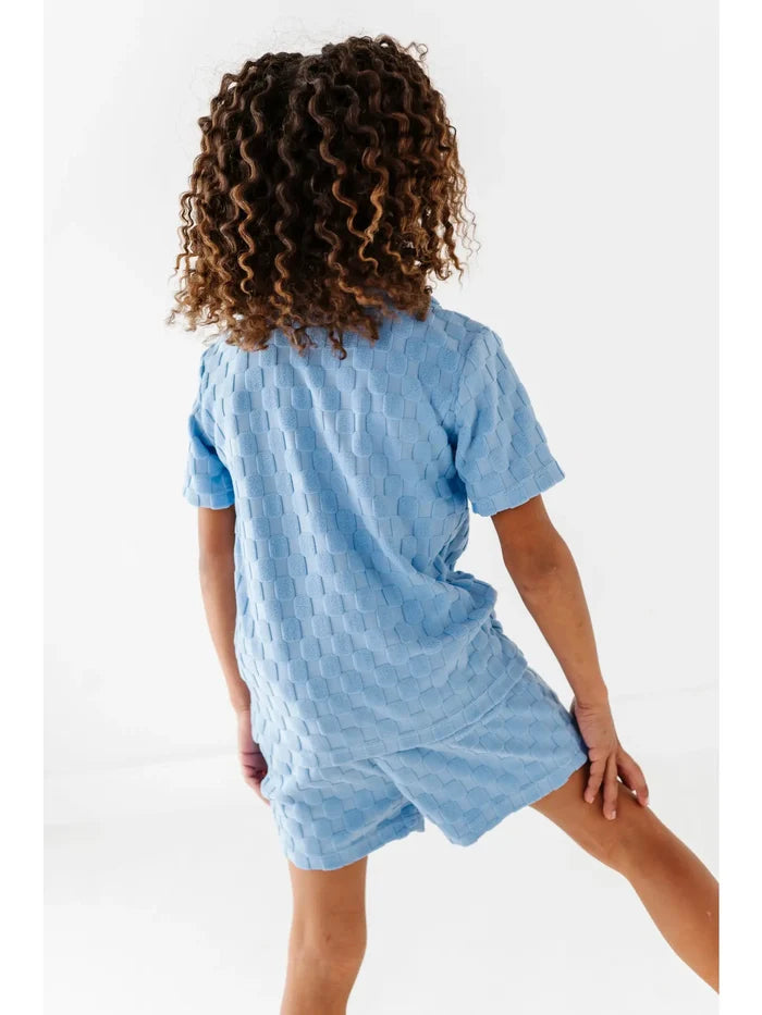 Coastal Blue | TERRY CHECK SET