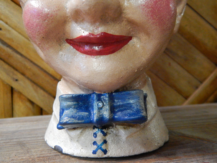 Coca Cola Cast Iron Bank - Coca-Cola "Coke Head"-Jantiques LLC.