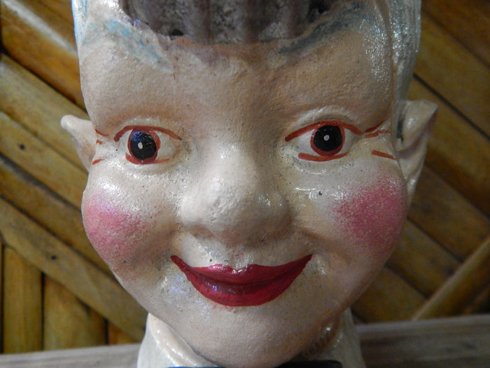 Coca Cola Cast Iron Bank - Coca-Cola "Coke Head"-Jantiques LLC.