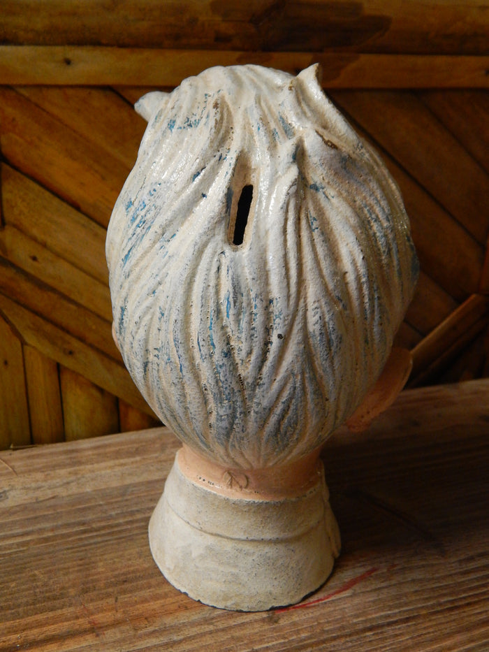 Coca Cola Cast Iron Bank - Coca-Cola "Coke Head"-Jantiques LLC.