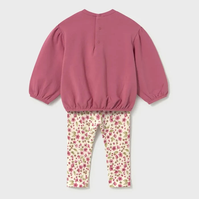 Cranberry Fall Floral Sweater Set