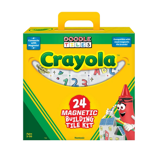 Crayola Doodle Tiles Magnetic Tiles 24-Piece Set