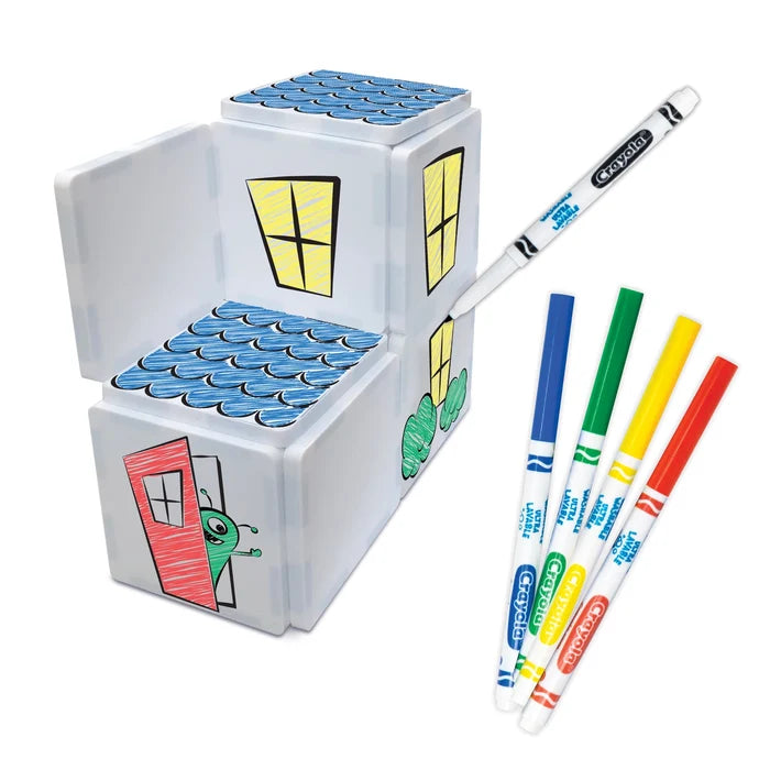 Crayola Doodle Tiles Magnetic Tiles 24-Piece Set