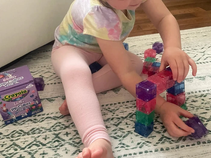 Crayola Glitter PIP Magnetic Cubes 24pc