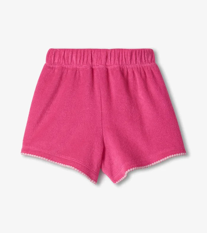 Cream Flamingo Tee & Pink Shorts