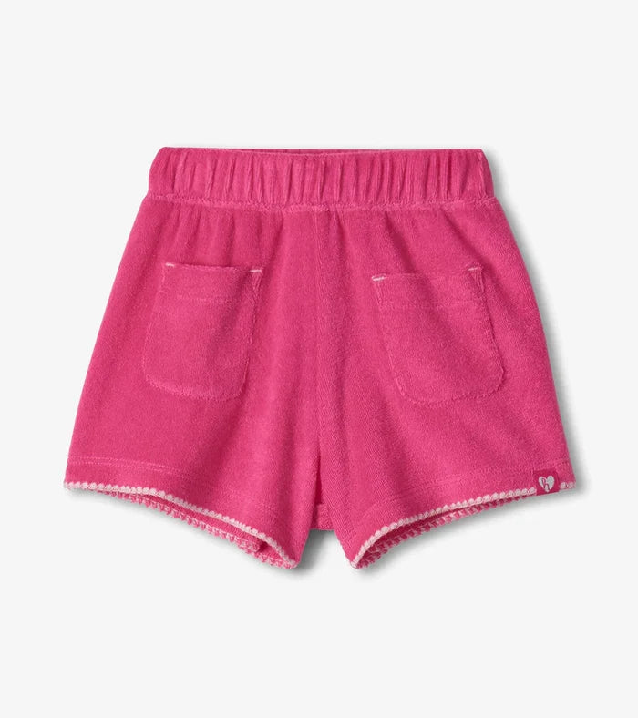 Cream Flamingo Tee & Pink Shorts