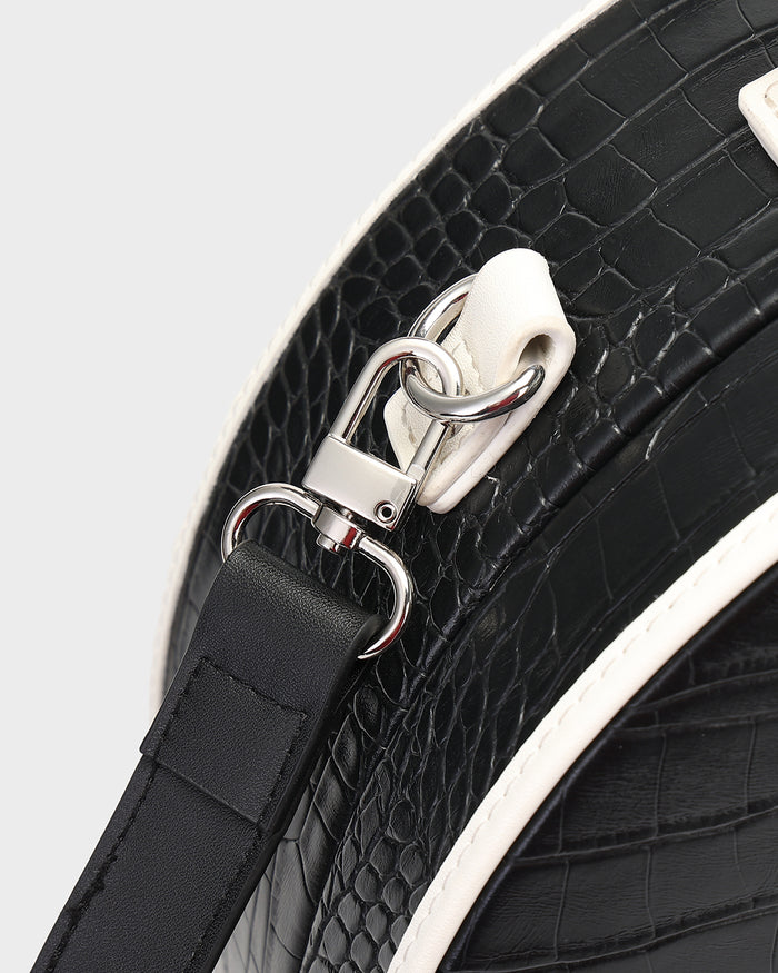 Croc Orb Bag in Black