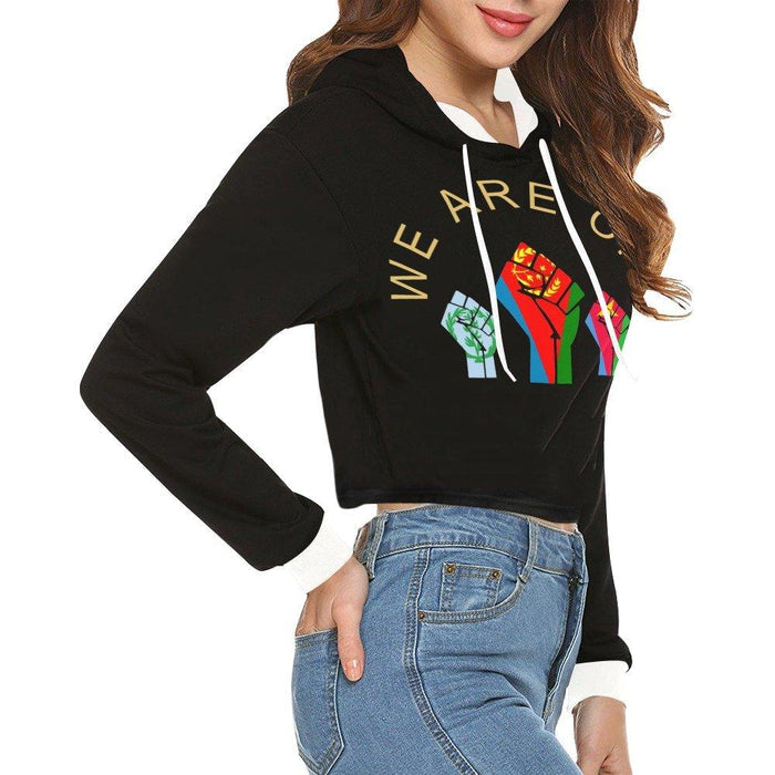 Crop Hoodie Eritrean Style Print - Natna Shop