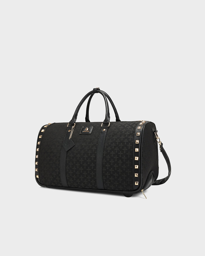 Cross Rolling Duffle Bag in Black