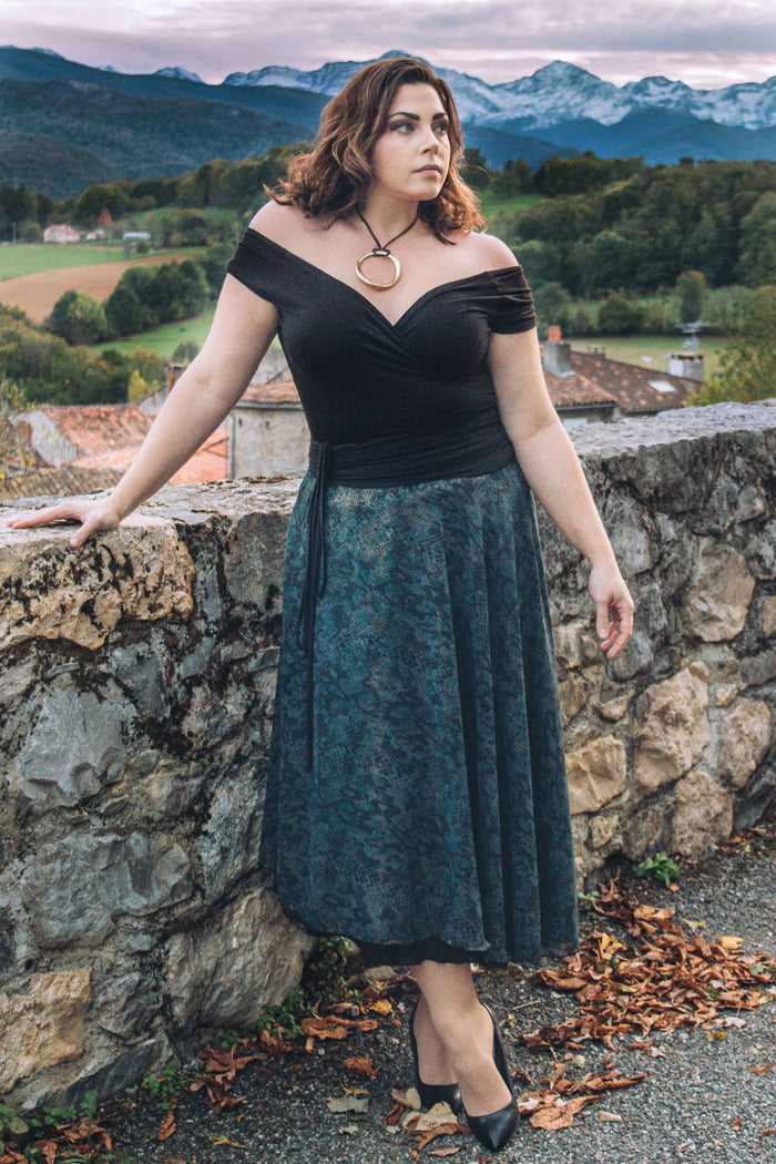 Multiway Cross Top in black