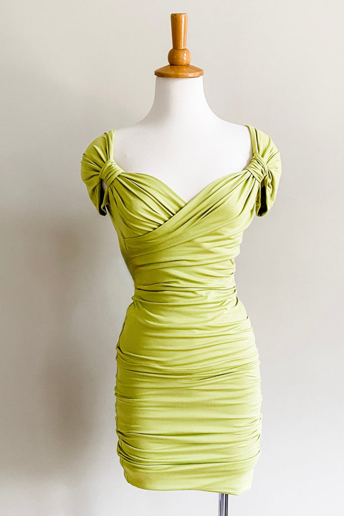 Cross Top in Chartreuse multi-way travel top for women