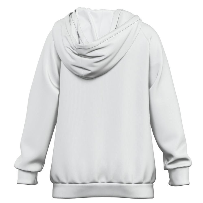 Custom kids polyester raglan hoodie for casual everyday wear Backside