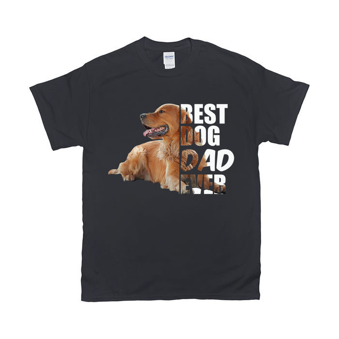 Best Dog Dad Custom Pet T-shirt - Noble Pawtrait
