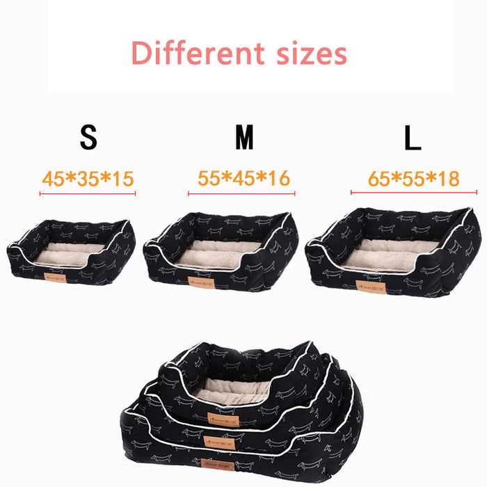Dachshund Large Dog Bed