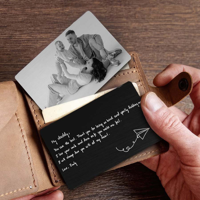Dad Custom Wallet Card | Custom 1st Father’s Day Gift
