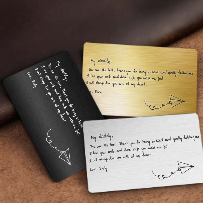 Dad Custom Wallet Card | Custom 1st Father’s Day Gift