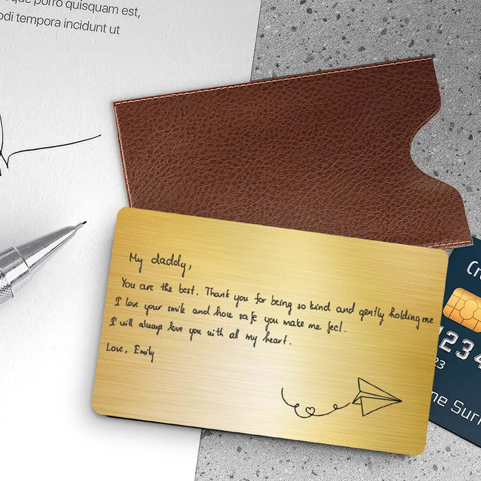 Dad Custom Wallet Card | Custom 1st Father’s Day Gift