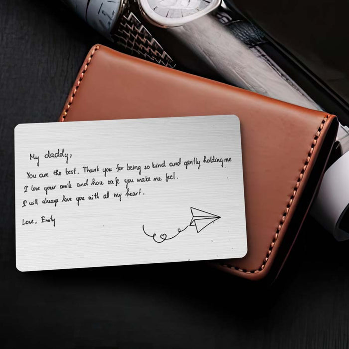 Dad Custom Wallet Card | Custom 1st Father’s Day Gift