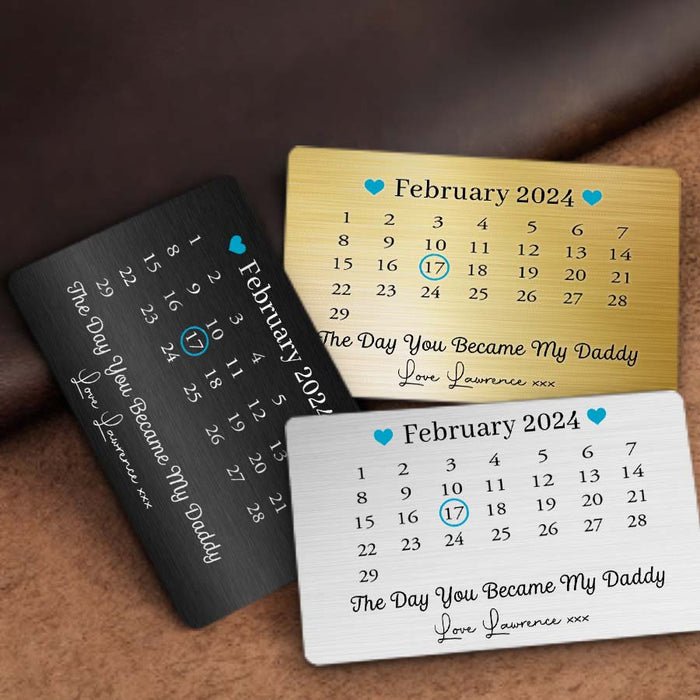 Dad Custom Wallet Card | First Fathers Day Gift