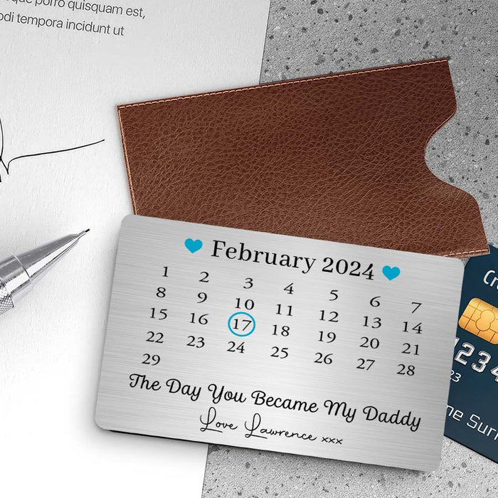 Dad Custom Wallet Card | First Fathers Day Gift
