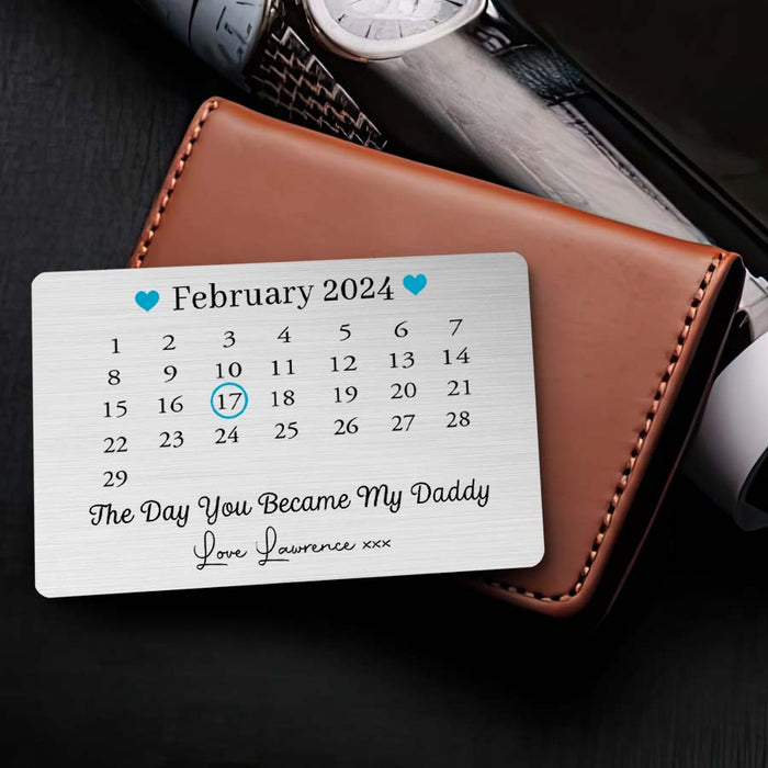 Dad Custom Wallet Card | First Fathers Day Gift