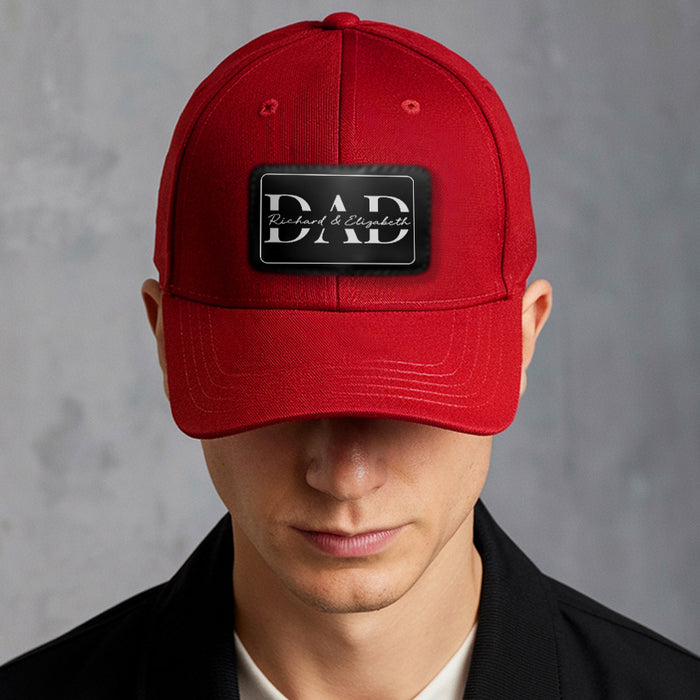 Dad Leather Patch Hat | Personalized Fathers Day Gift