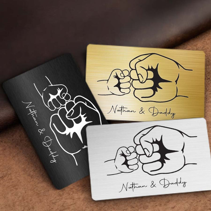 Dad Wallet Card | Personalized First Fathers Day Gifts