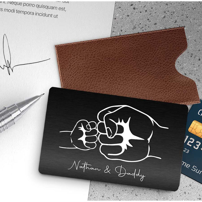 Dad Wallet Card | Personalized First Fathers Day Gifts