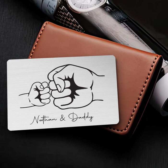 Dad Wallet Card | Personalized First Fathers Day Gifts