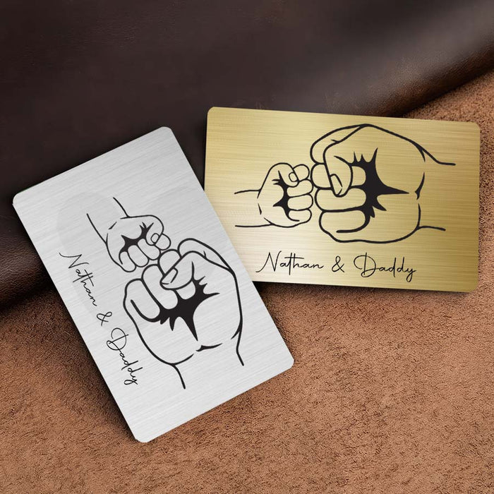 Dad Wallet Card | Personalized First Fathers Day Gifts