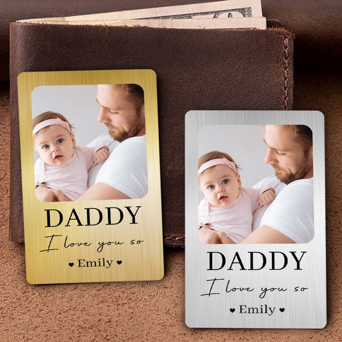 Daddy Wallet Card | First Fathers Day Gift