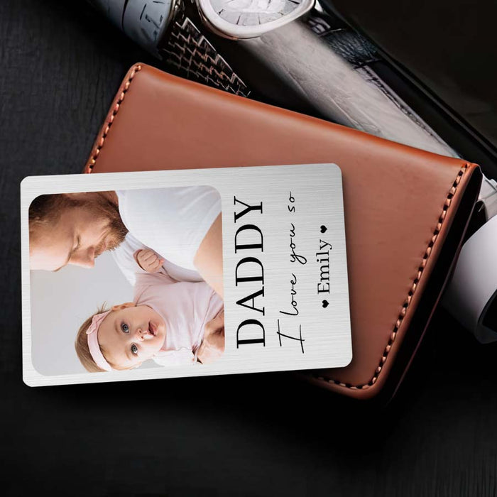 Daddy Wallet Card | First Fathers Day Gift