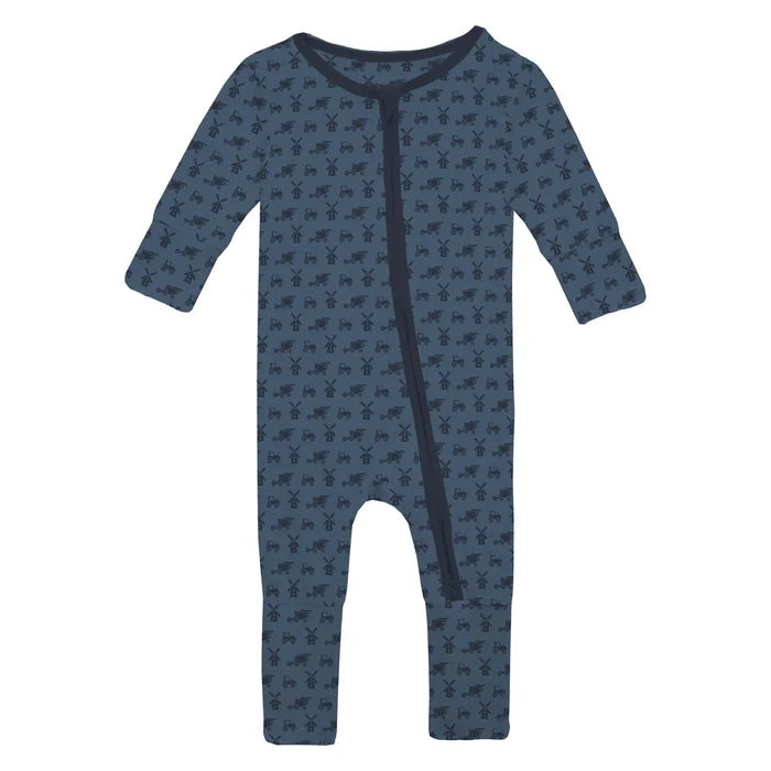 Denim Tractors and Windmills Conv Coverall