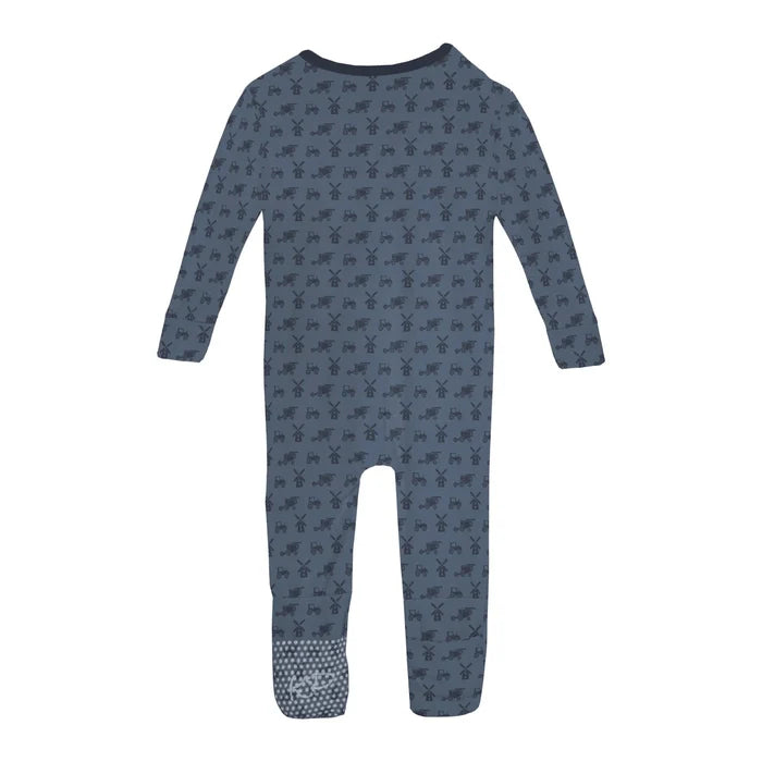 Denim Tractors and Windmills Conv Coverall