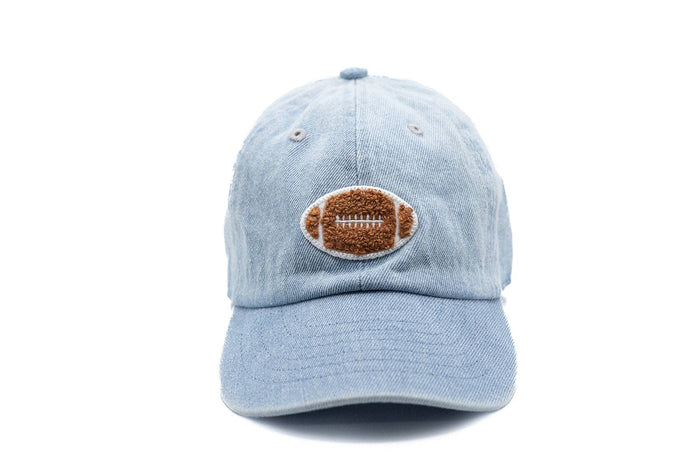 Denim/Terry Football Hat